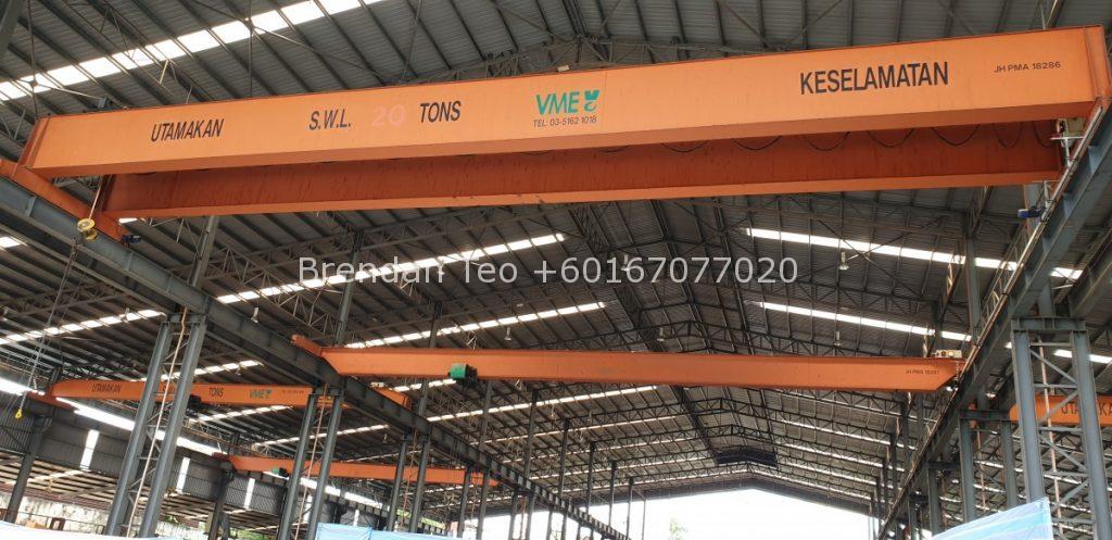 Johor Factory Malaysia Industry 20190225_133043-1024x497 Senai Open Shade Factory with 6 units Overhead Crane (PTR-126)  