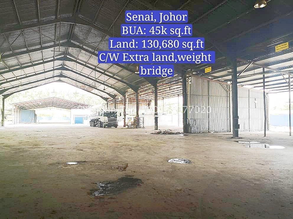 Johor Factory Malaysia Industry IMG-20200217-WA0056_mh1582100117659-1 Senai, Open Shed Detached Factory with Extra Land and Weight Bridge (BT-PTR 34)  
