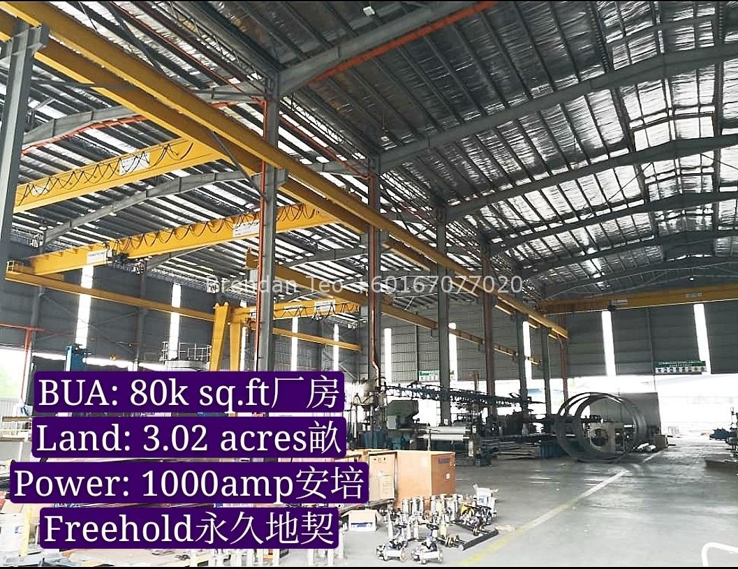 Johor Factory Malaysia Industry Screenshot_20200304-185812_WhatsApp_mh1583319811340 Freehold, Medium Ind. Factory at Sungai Tiram with 1000 Amp For Sell(PTR102)  