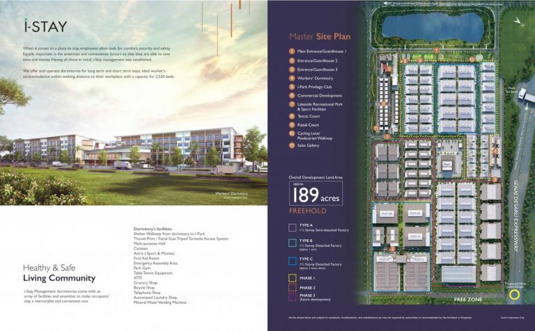 Johor Factory Malaysia Industry i-Park-SAC-e-brochure-10-768x476 i-Park @ Senai Airport City  