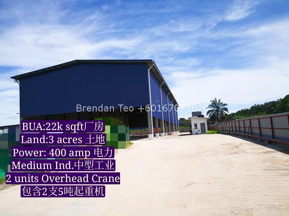 Johor Factory Malaysia Industry IMG-20200609-WA0020_mh1591771718587 Gelang Patah Open Shed Factory with Overhead Crane & Extra Land For Rent  